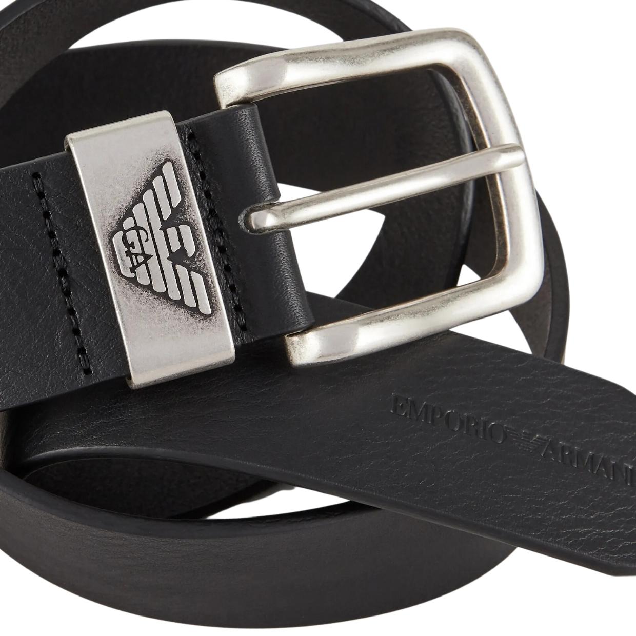 Emporio armani outlet logo belt