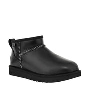 UGG Classic Ultra Mini Leather Regenerate Black Boot