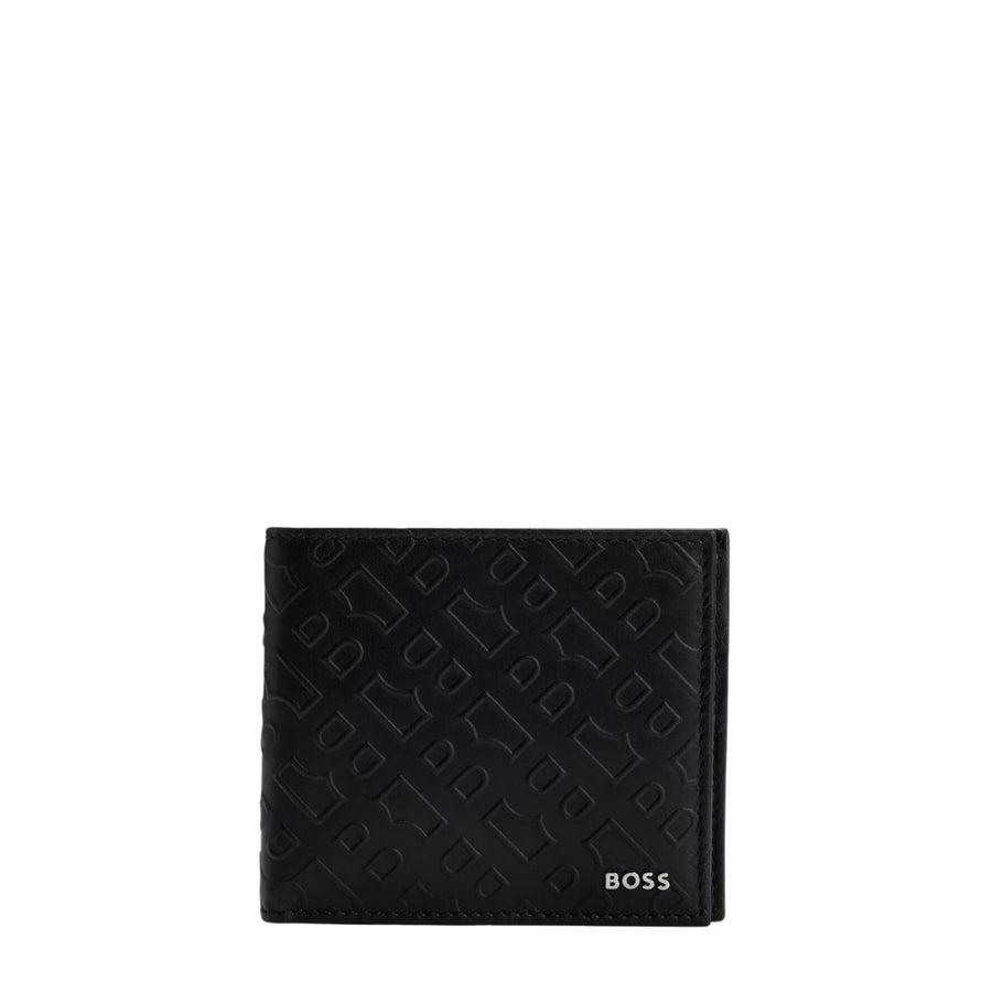 BOSS Monogram Logo Leather Card Case & Wallet Gift Set