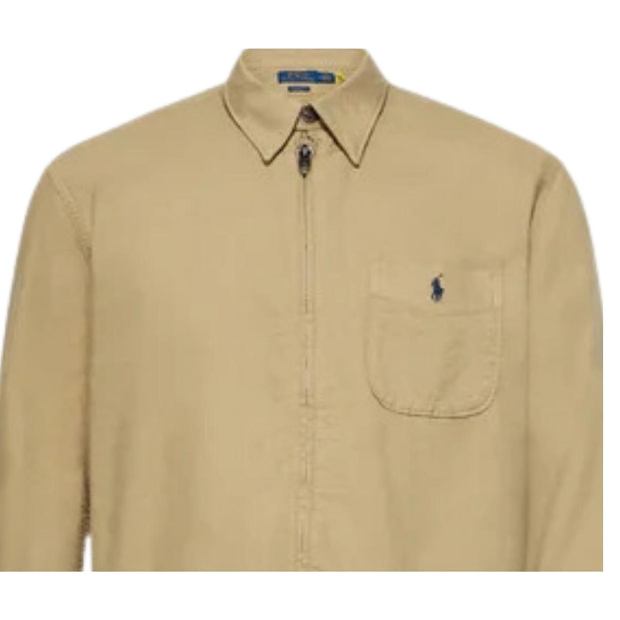 Polo Ralph Lauren Classic Fit Surrey Tan Oxford Overshirt