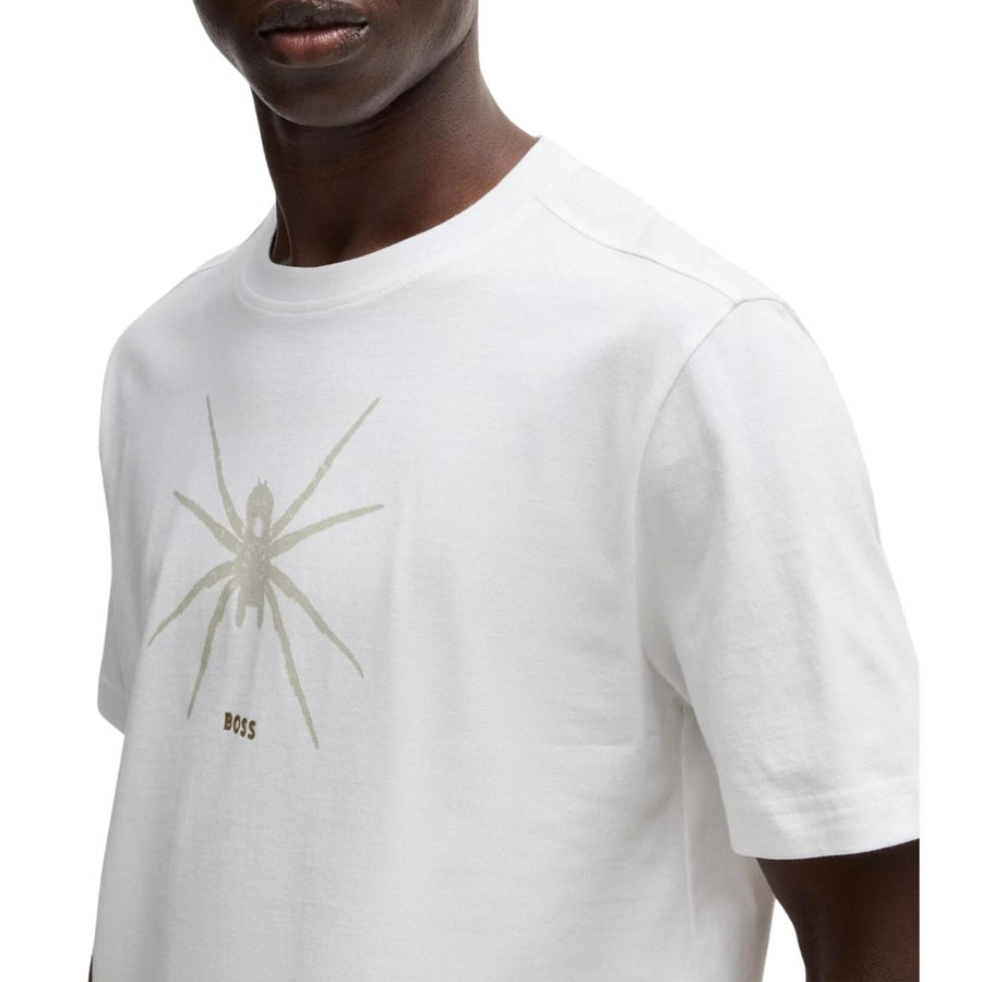 BOSS Printed Spider White T-Shirt