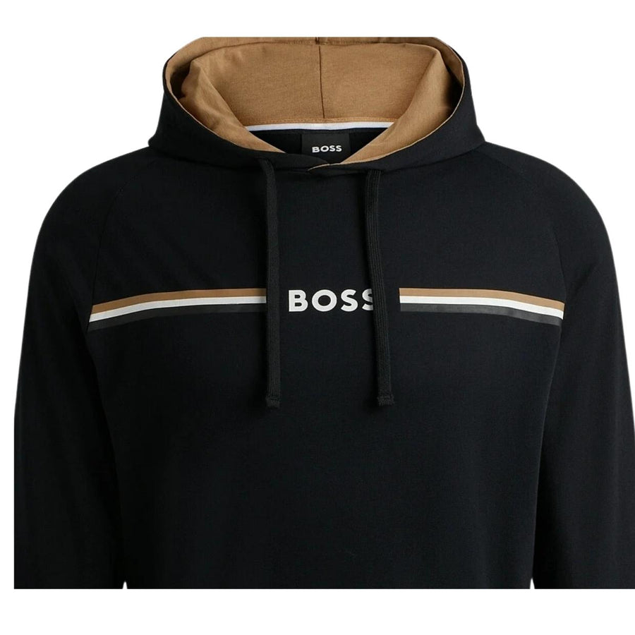 BOSS Printed Logo Black Authentic Hoodie