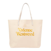 Vivienne Westwood Pink & Gold Studio Leather Shopper Bag