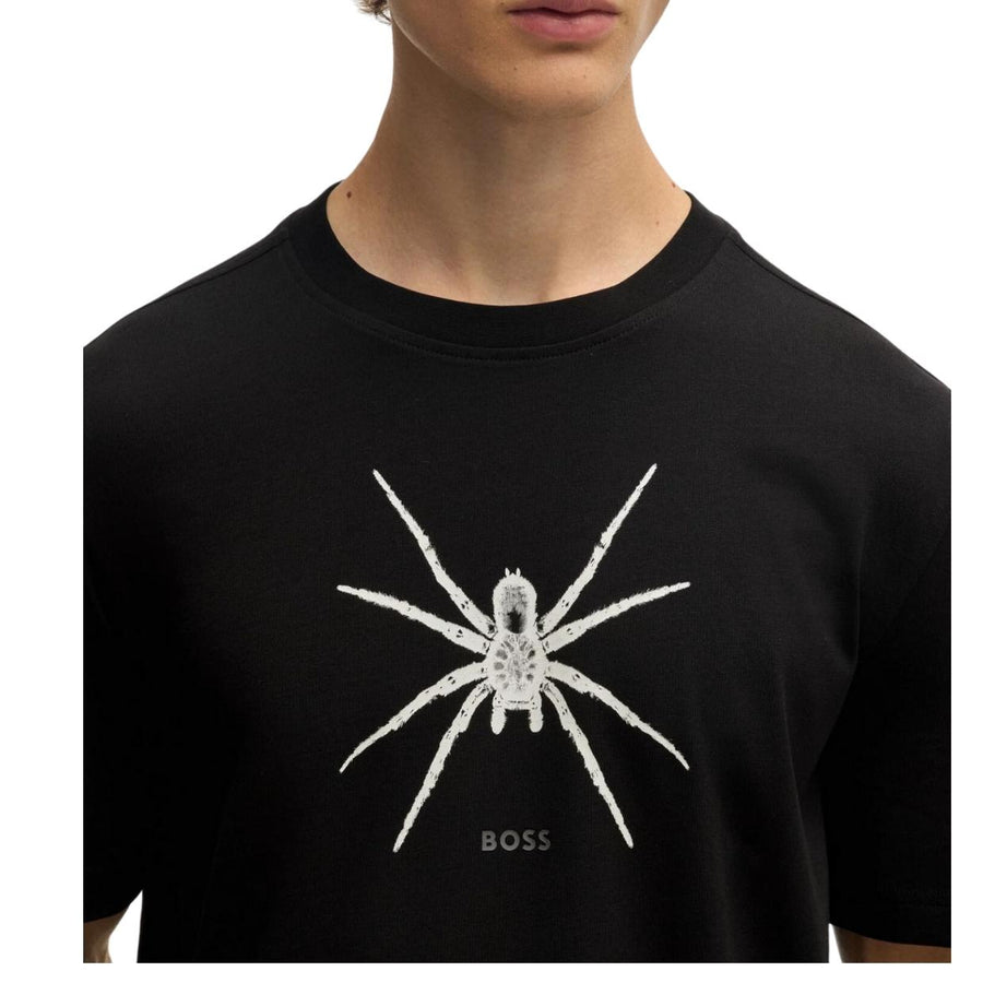 BOSS Printed Spider Black T-Shirt