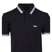 BOSS Embroidered Logo Paddy black Polo Shirt