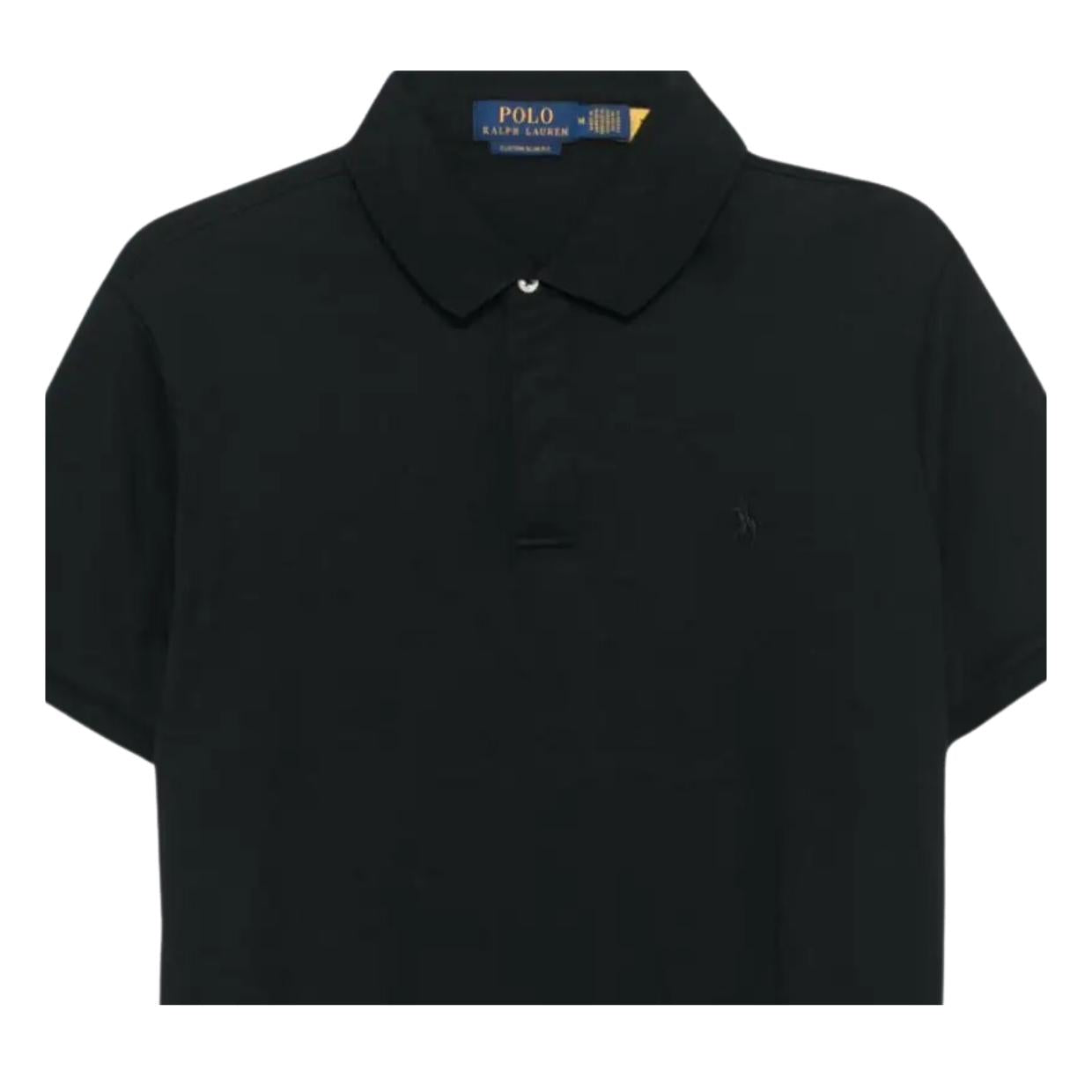 Polo Ralph Lauren Concealed Placket Black Polo Shirt