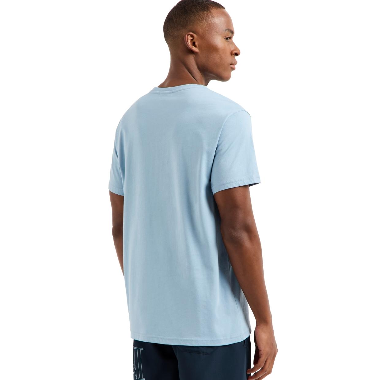 Emporio Armani Printed Logo Lettering Light Blue T-Shirt