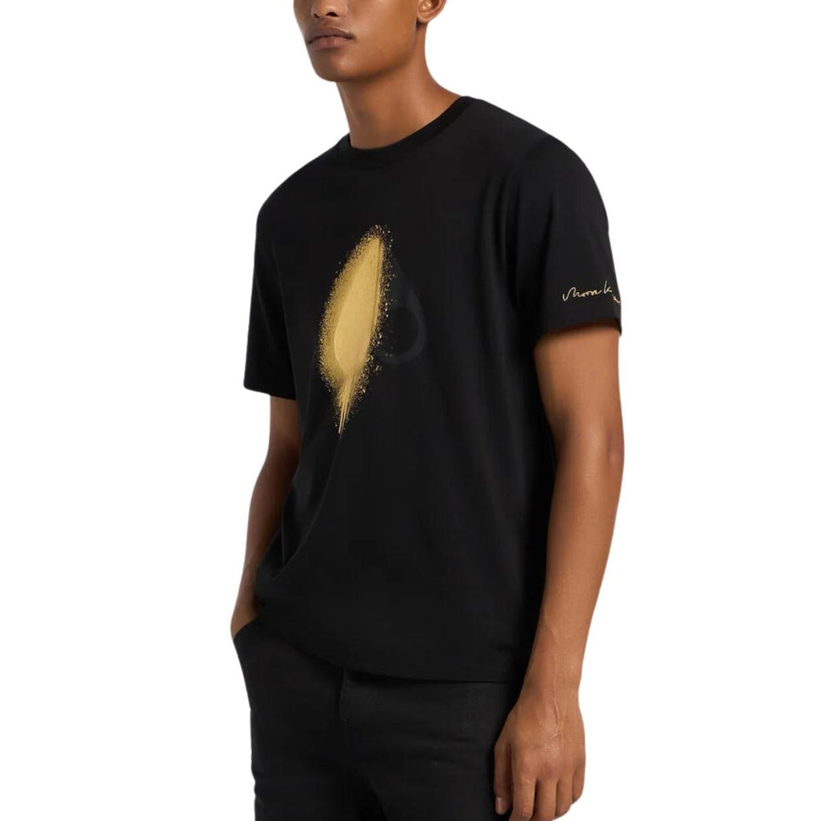 Moose Knuckles Black & Gold Augstine T-Shirt