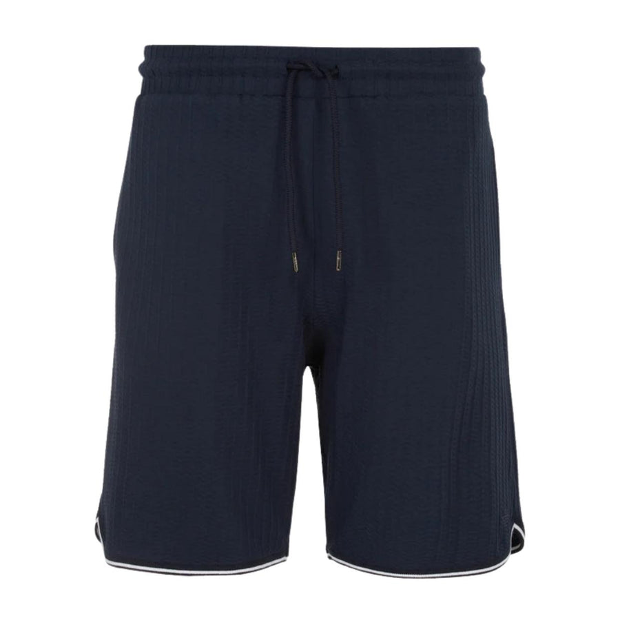 Emporio Armani Bodywear Waffle Blue Bermuda Shorts