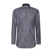 Vivienne Westwood Two Button Krall Stripe Navy Shirt