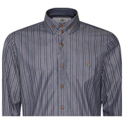 Vivienne Westwood Two Button Krall Stripe Navy Shirt