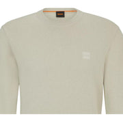 BOSS Logo Patch Kanovano Beige Sweatshirt