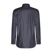 Vivienne Westwood Two Button Krall Stripe Navy Shirt