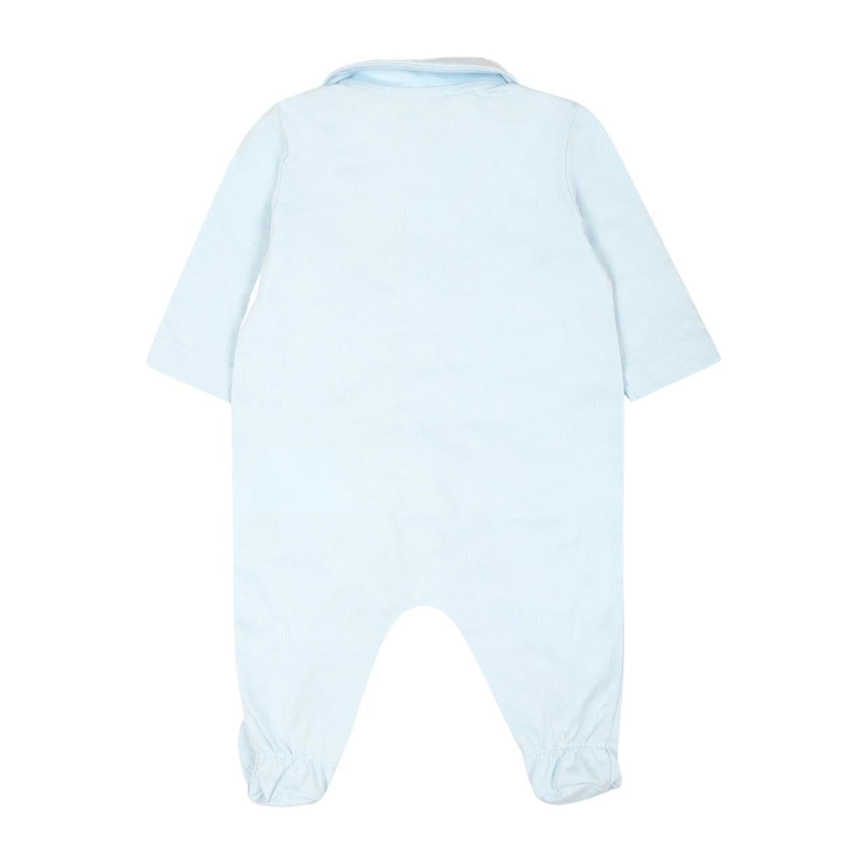 Moschino Baby Teddy Bear Blue Babygrow