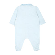 Moschino Baby Teddy Bear Blue Babygrow