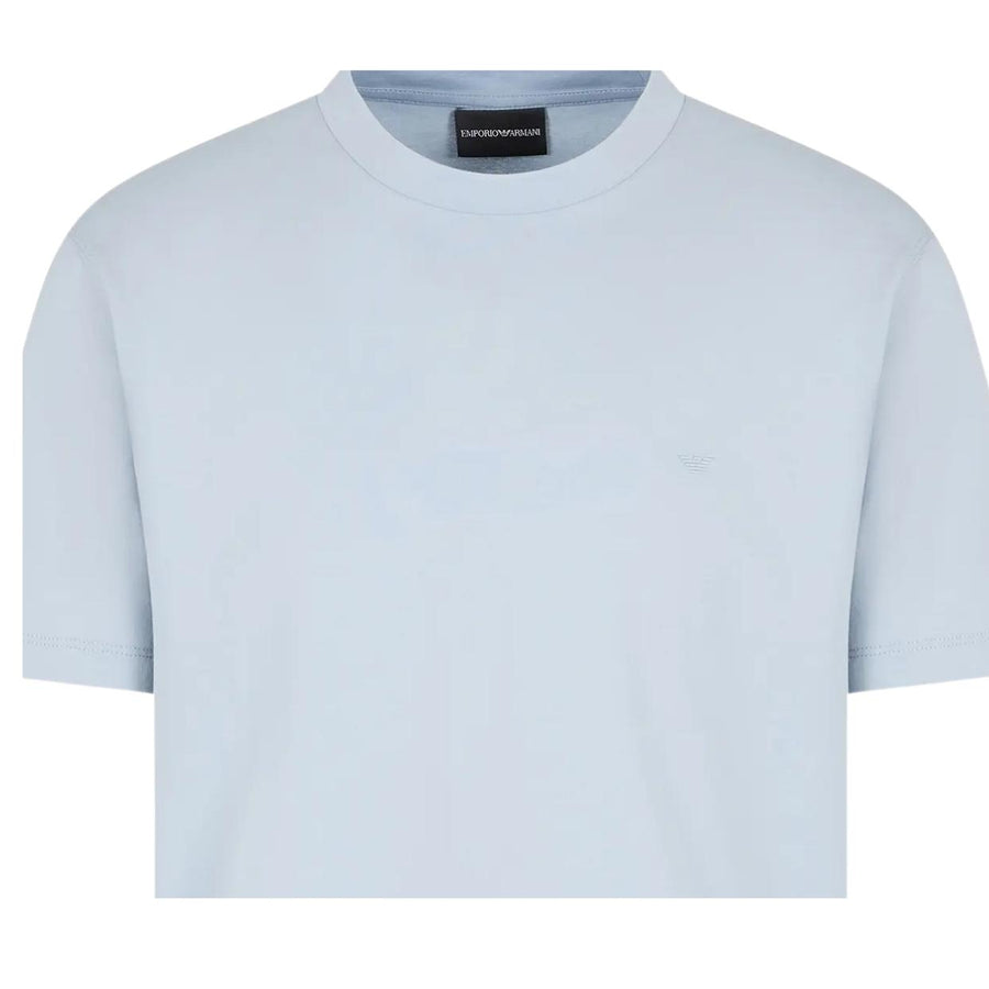 Emporio Armani Micro Eagle Sky Blue T-Shirt