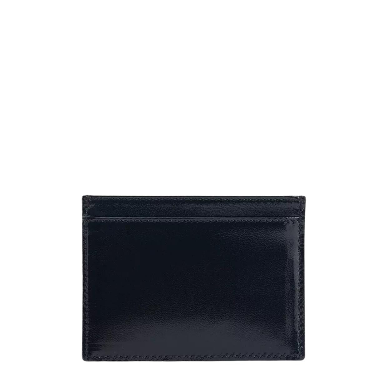 Vivienne Westwood Orb Leather Black Flat Card Holder