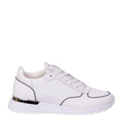 Mallet London Popham Lite Tumbled White Trainers