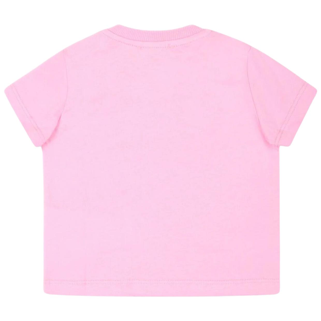 Moschino Baby Logo Lettering Pink T-Shirt