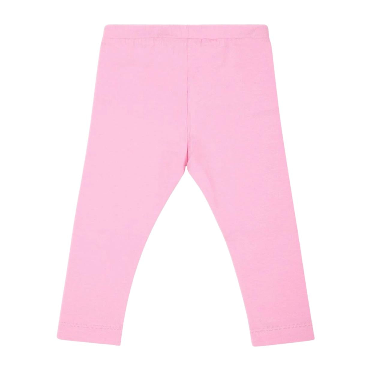 Moschino Baby Logo Print Pink Leggings