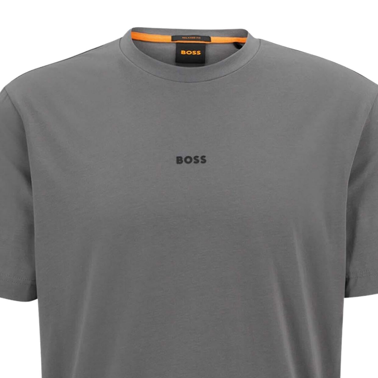 BOSS Logo Print TChup Dark Grey T-Shirt