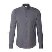 Calvin Klein Poplin Stretch Slim Fit Iron Gate Shirt