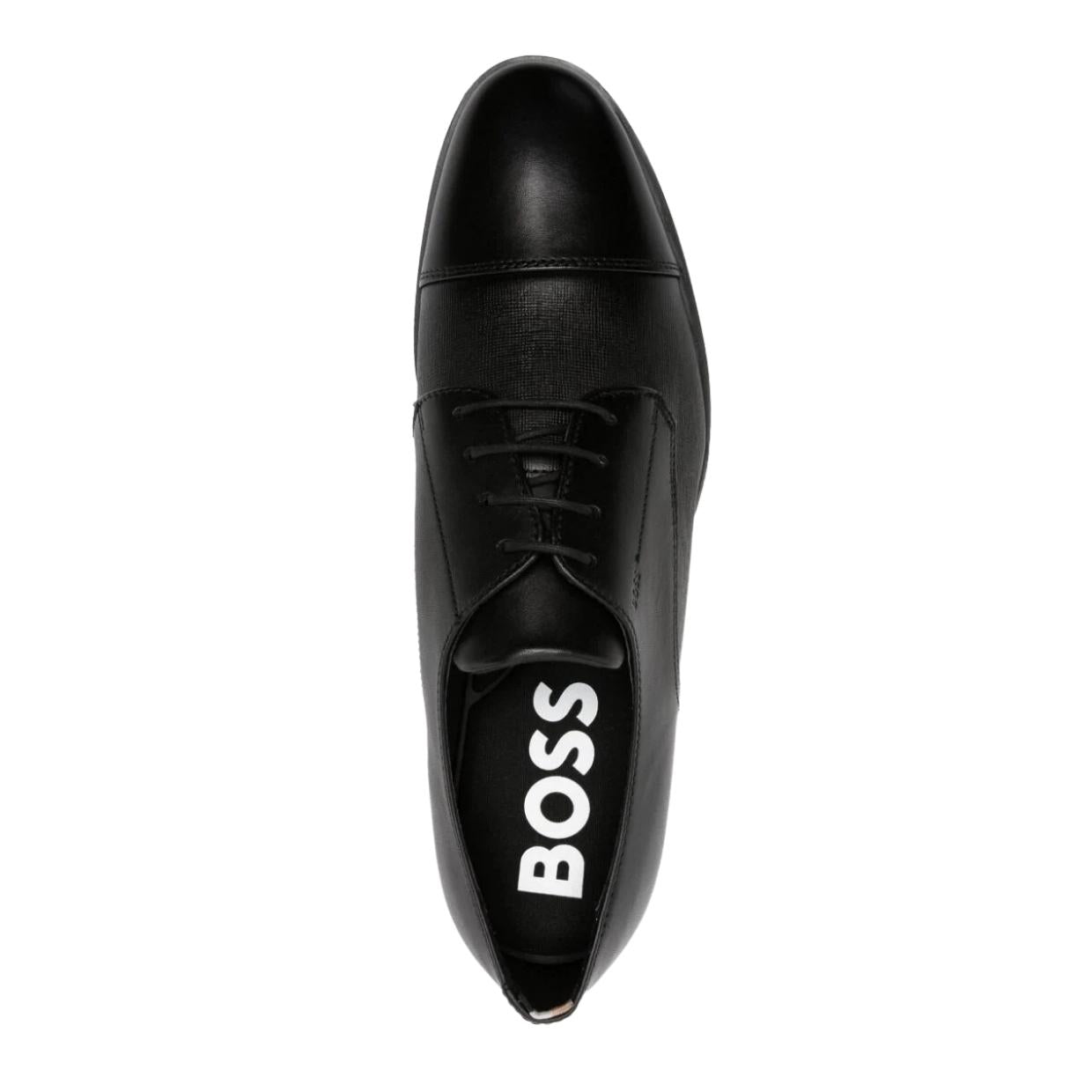 Boss store leather derbies