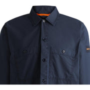 BOSS Locky 2 M Navy Oversized Fit Overshirt