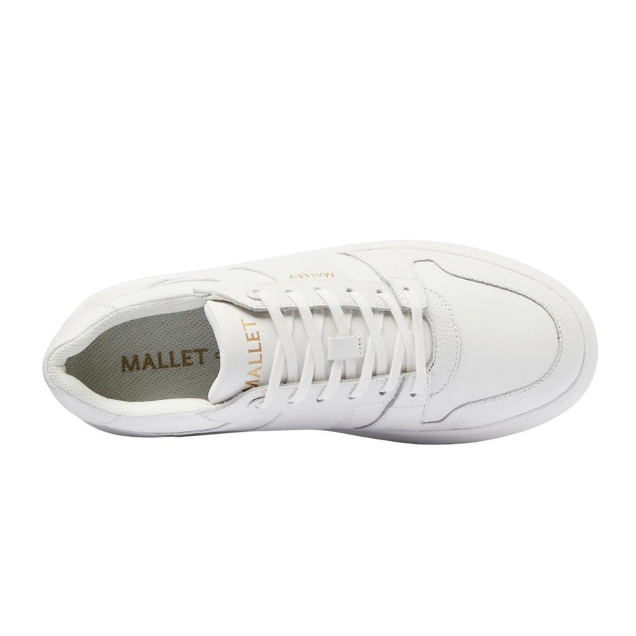 Mallet London Hoxton Lite Triple White Trainers