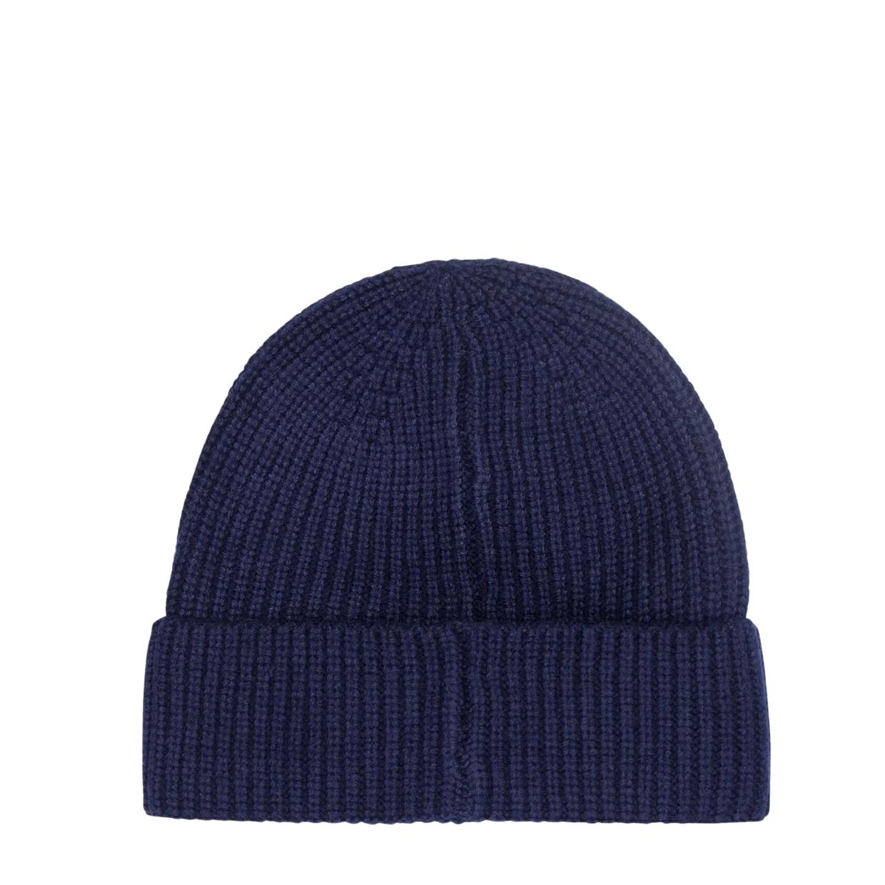 Aquascutum Active Logo Patch Navy Beanie