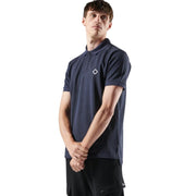 MA.STRUM Ink Navy SS Pique Polo Shirt