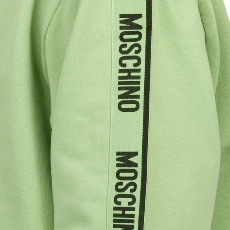 Moschino Underwear Logo Tape Green Sweatshirt