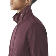 Pretty Green Porter Lightweight Burgundy Overshirt