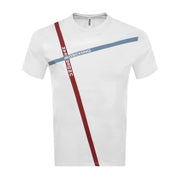 Moschino Underwear Stripe Logo White T-Shirt