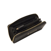 Valentino Bags Brixton Black Zip Around Wallet