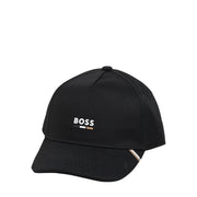 BOSS Kids Printed Logo Black Baseball Cap