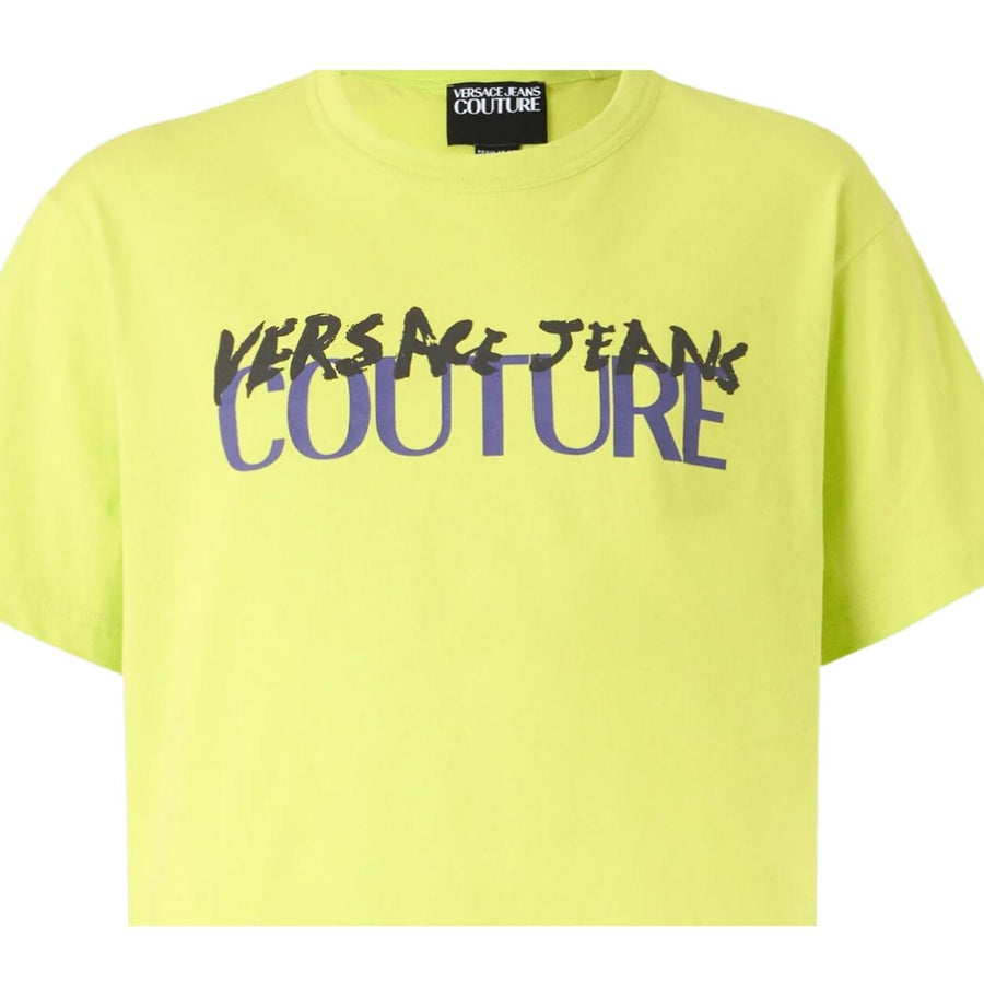 Versace Jeans Couture Print Logo Green T-Shirt