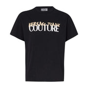 Versace Jeans Couture Print Logo Black T-Shirt