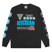 ICECREAM Team Logo Long Sleeve Black T-Shirt