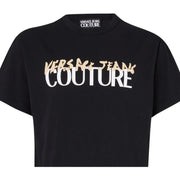 Versace Jeans Couture Print Logo Black T-Shirt