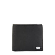 BOSS Zair Coin Billfold Black Wallet