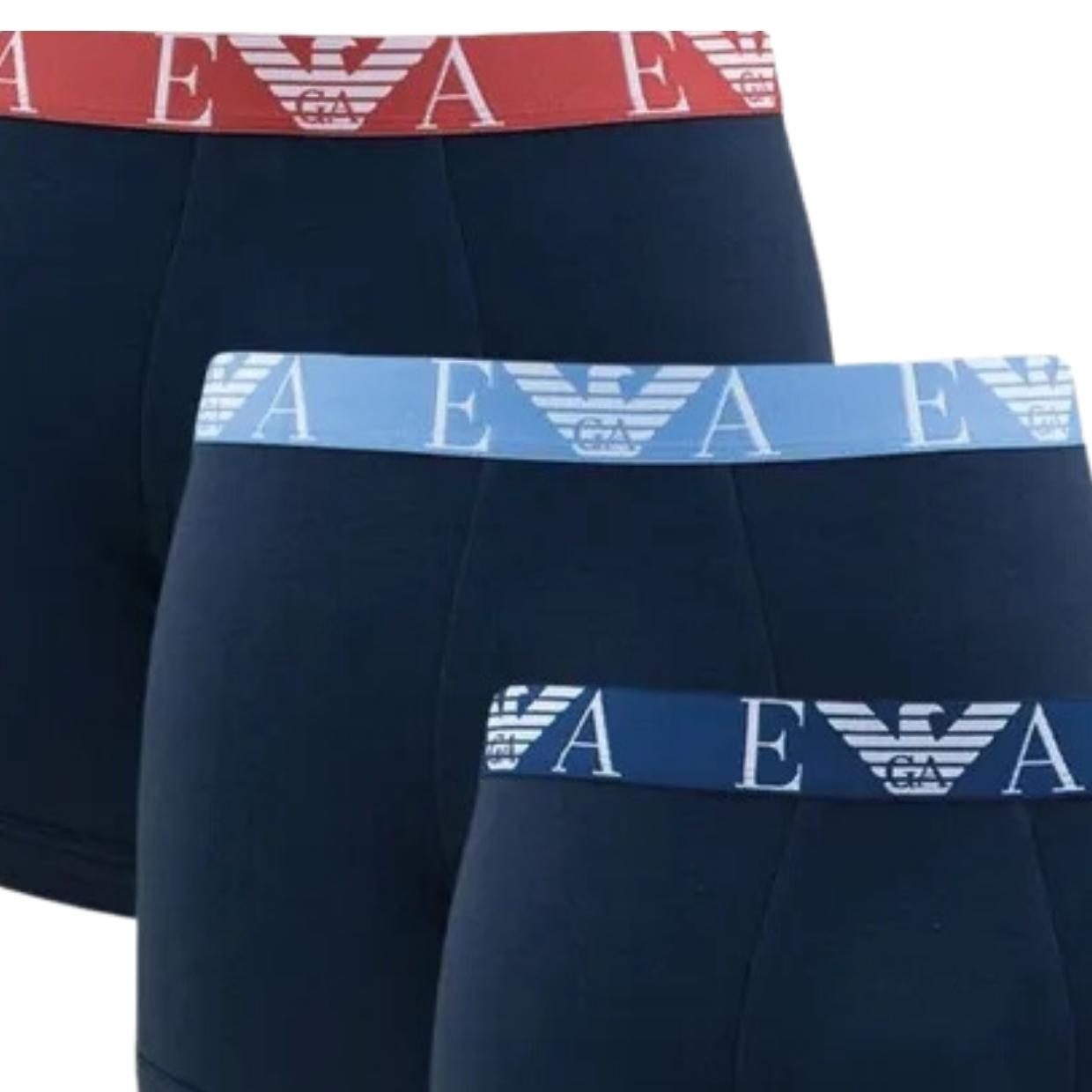 Emporio Armani Bodywear Monogram Logo Three Pack Boxer