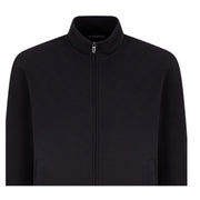 Emporio Armani Waffle Jersey Dark Navy Full Zip Sweatshirt