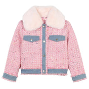 Billieblush Kids Pink Blush Tweed Jacket