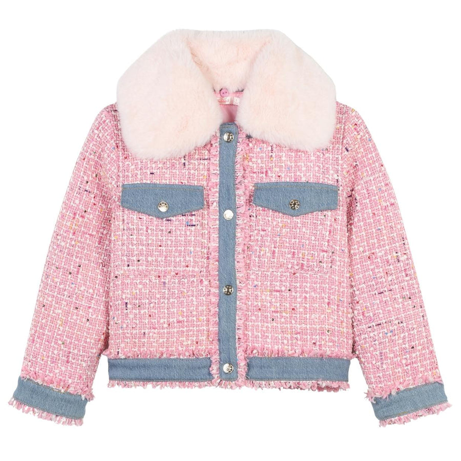 Billieblush Kids Pink Blush Tweed Jacket