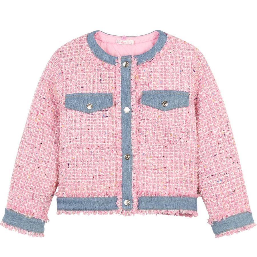 Billieblush Kids Pink Blush Tweed Jacket