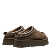 UGG Tazz Suede Hickory Platform Slippers