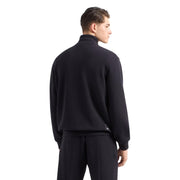 Emporio Armani Waffle Jersey Dark Navy Full Zip Sweatshirt