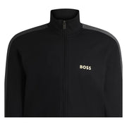 BOSS Foiled Printed Logo Black Tracksuit Jacket