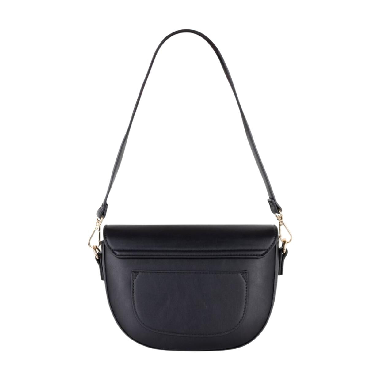 Valentino Bags Piper Black Flap Crossbody Bag